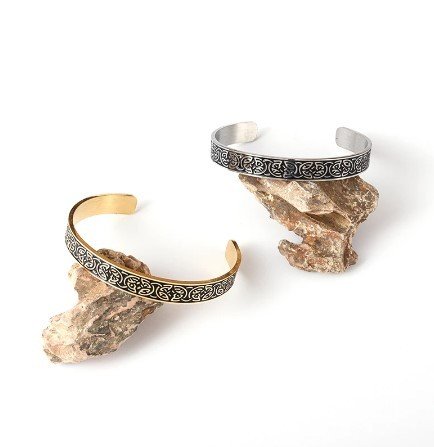 Bracelet Viking - Nœuds Celtiques - Or ou Argent