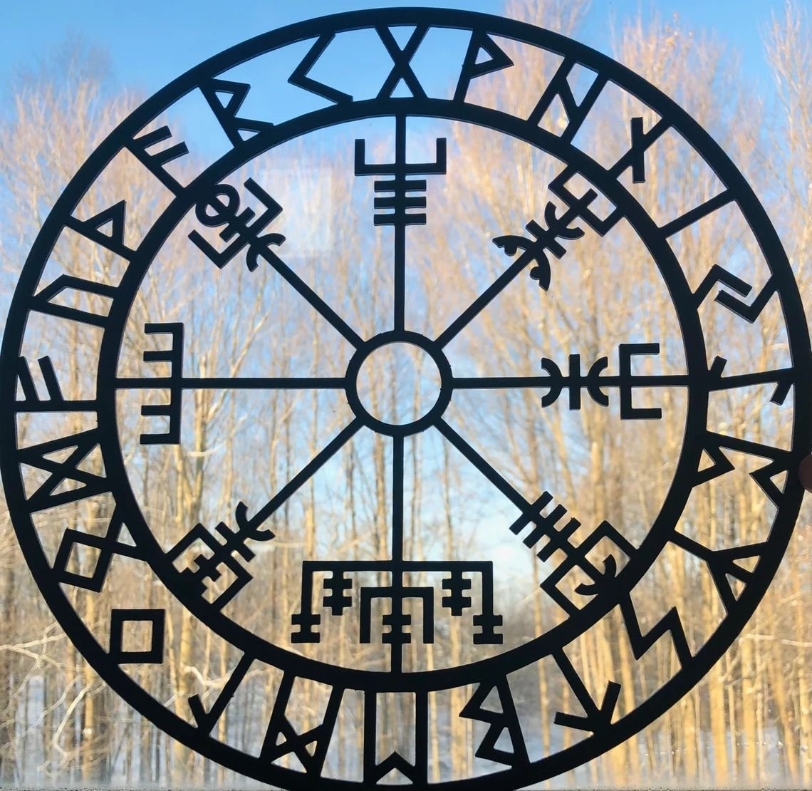 Décoration Murale Viking Vegvisir en acier