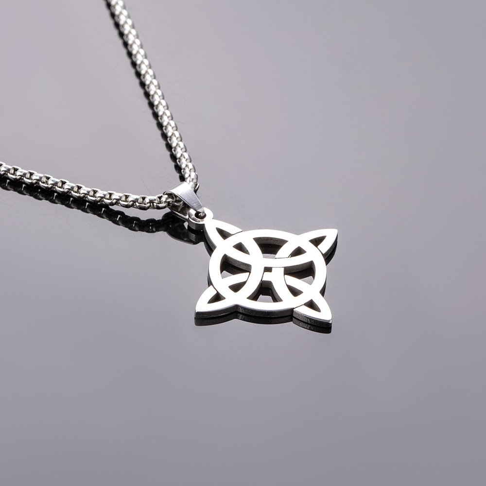 Pendentif Viking Noeud Celtique argenté