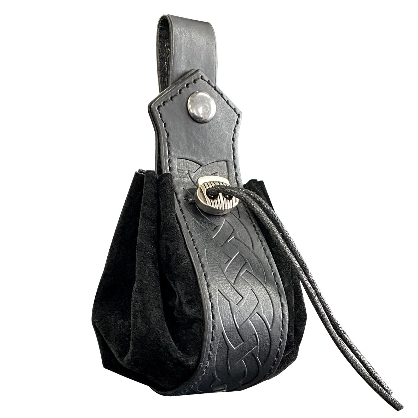 Sacoche Viking en Cuir avec Motif Épée | Accessoire Nordique Authentique