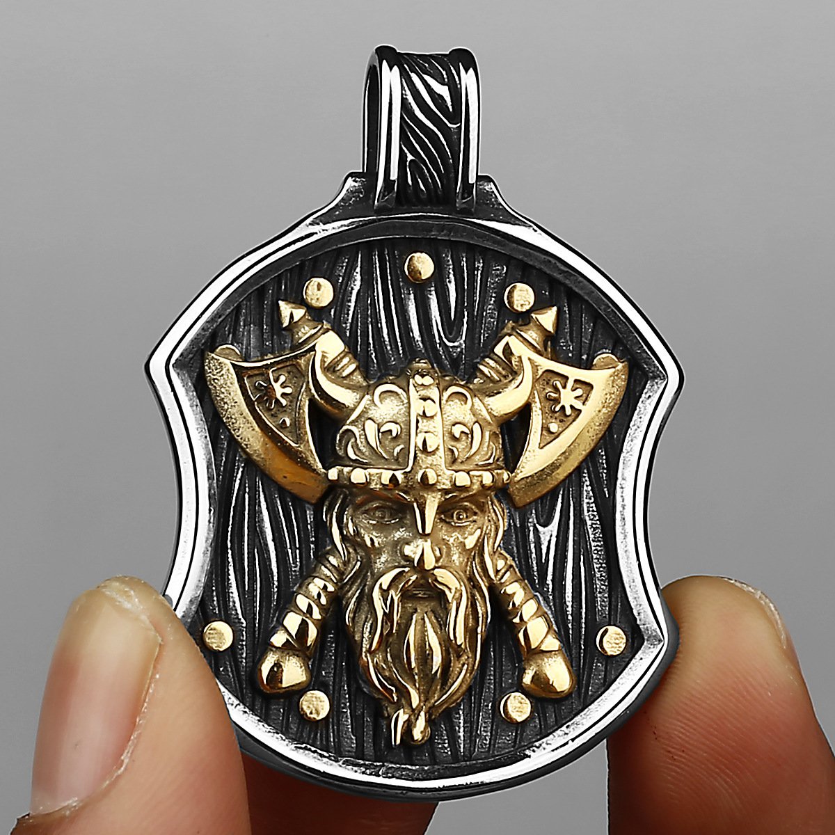 Pendentif Viking Hache de Guerre doré