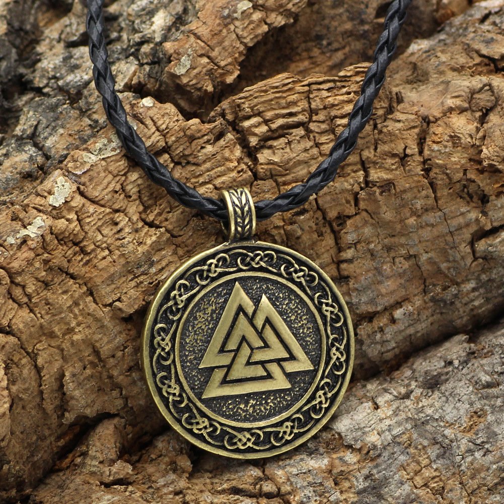 Pendentif Viking Valknut bronze