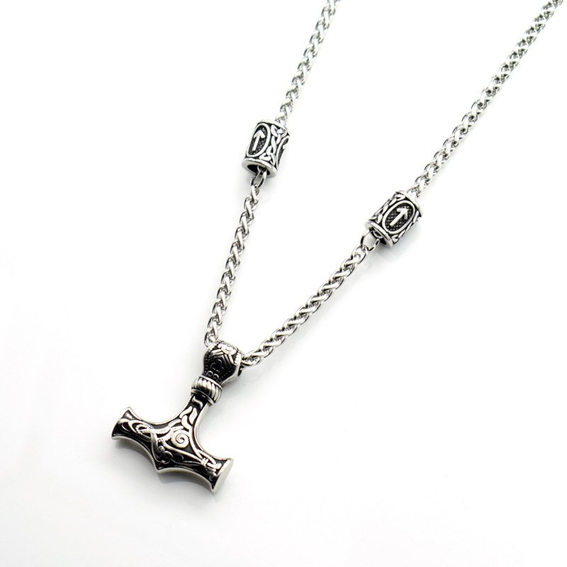 Pendentif Viking Mjolnir force et protection