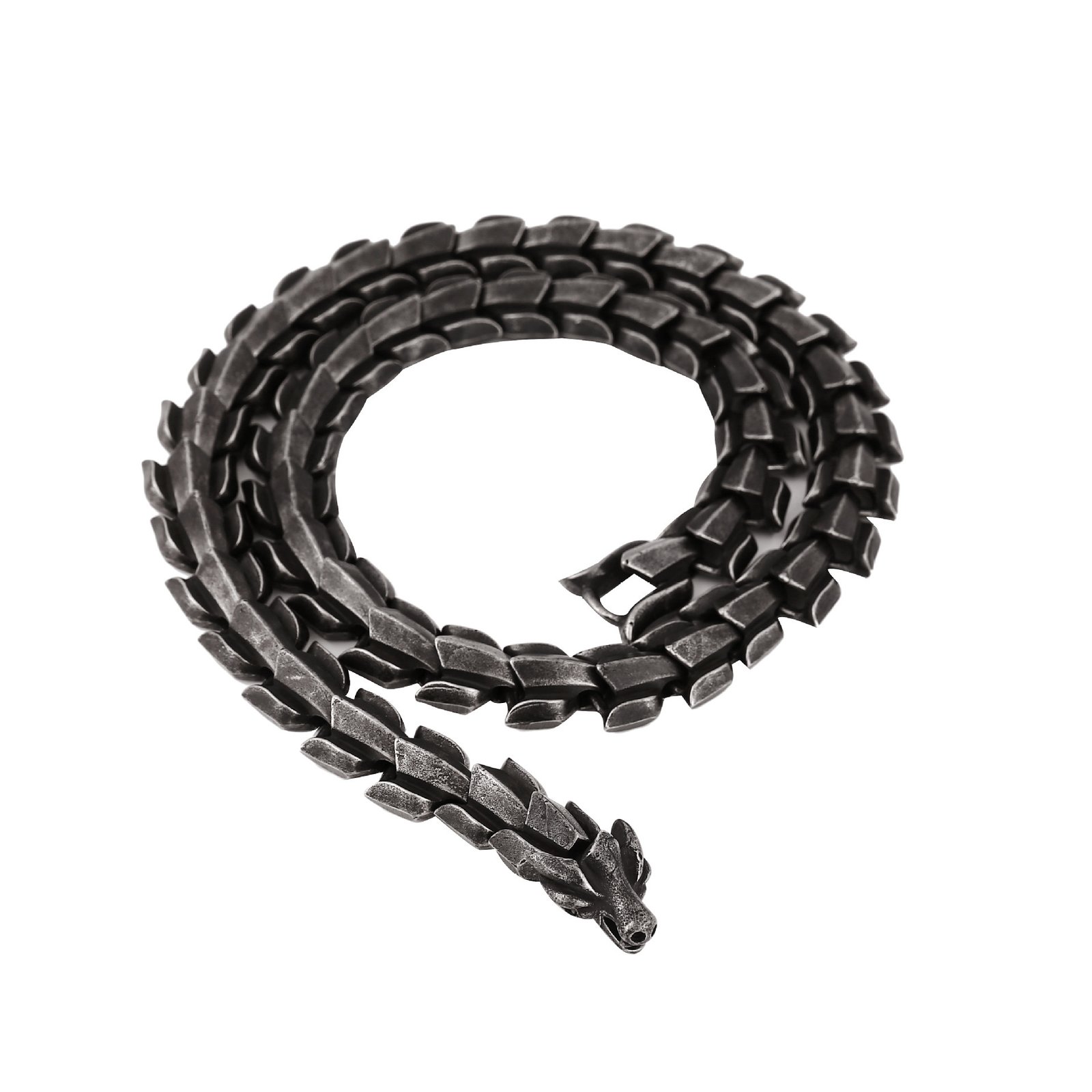 Collier Viking Serpent Jörmungandr - Noir