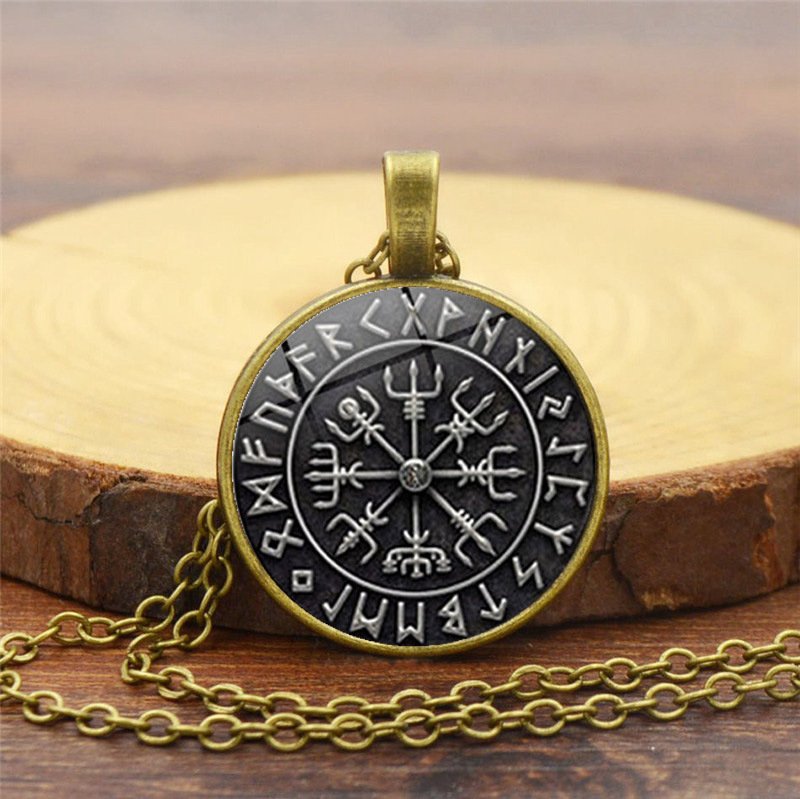 Pendentif Viking Vegvisir bronze