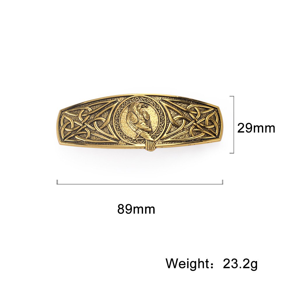 DimensionBroche à cheveux viking doré