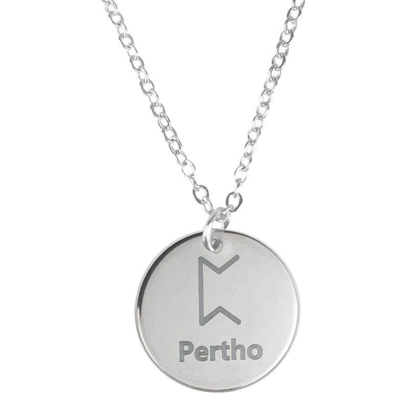 Pendentif Viking Runes : Force et Endurance Nordique Pertho