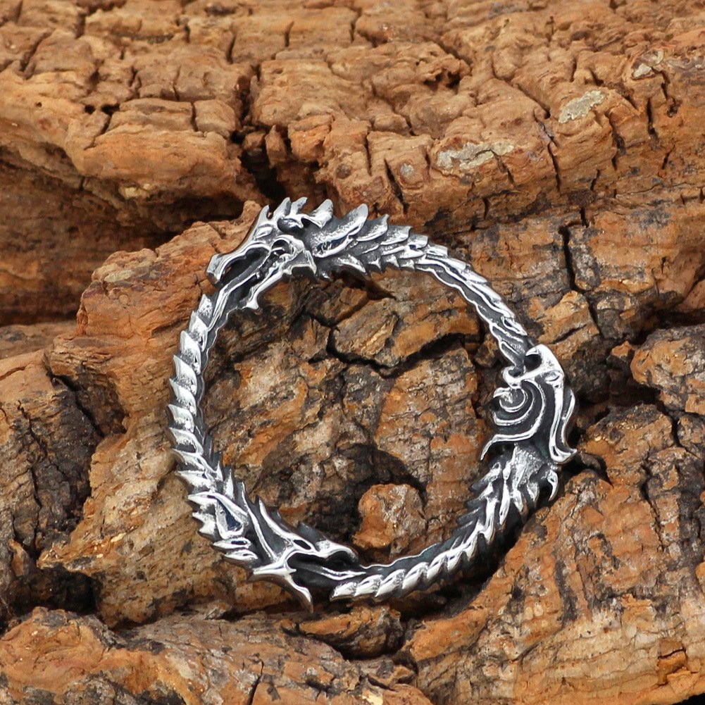 Pendentif Viking Ouroboros Design unique