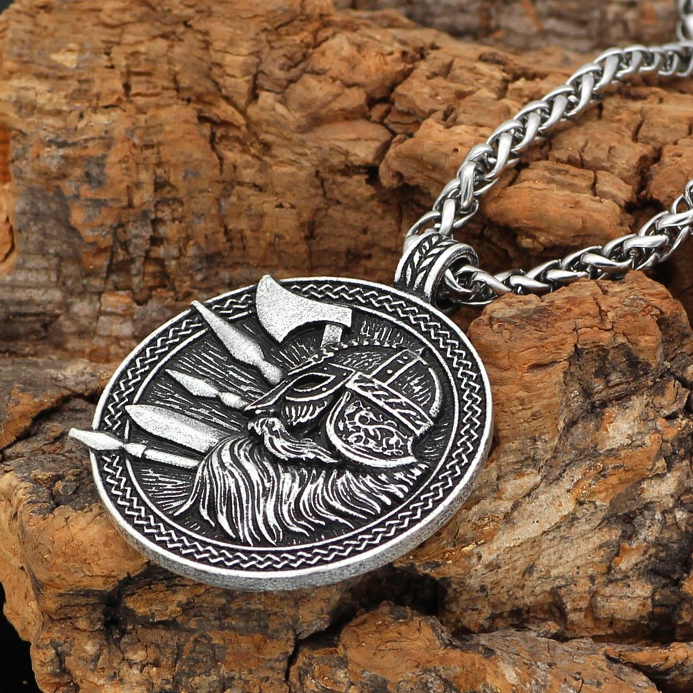 Pendentif Viking Odin avec chaîne