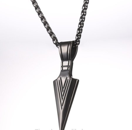 Pendentif Viking Gungnir authentique noir