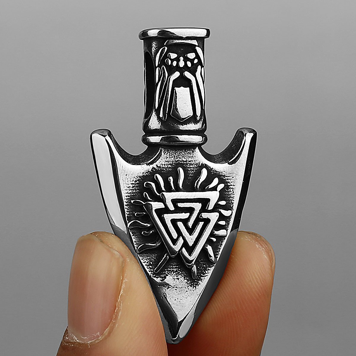 Pendentif Viking Vegvisir argenté