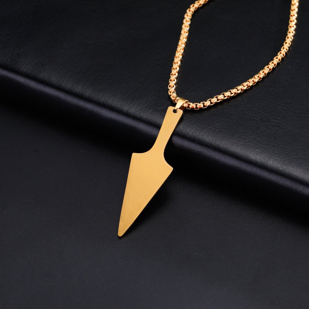 Pendentif Viking Gungnir en Acier Inoxydable doré