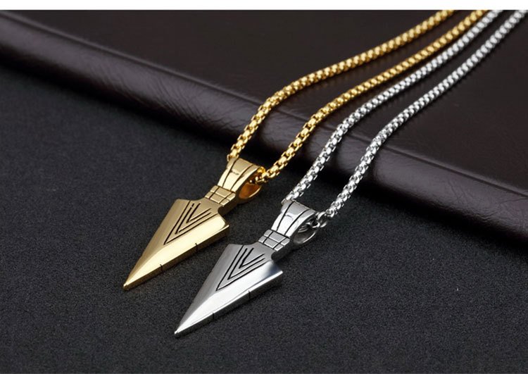 Pendentif Viking Gungnir en Acier Titane