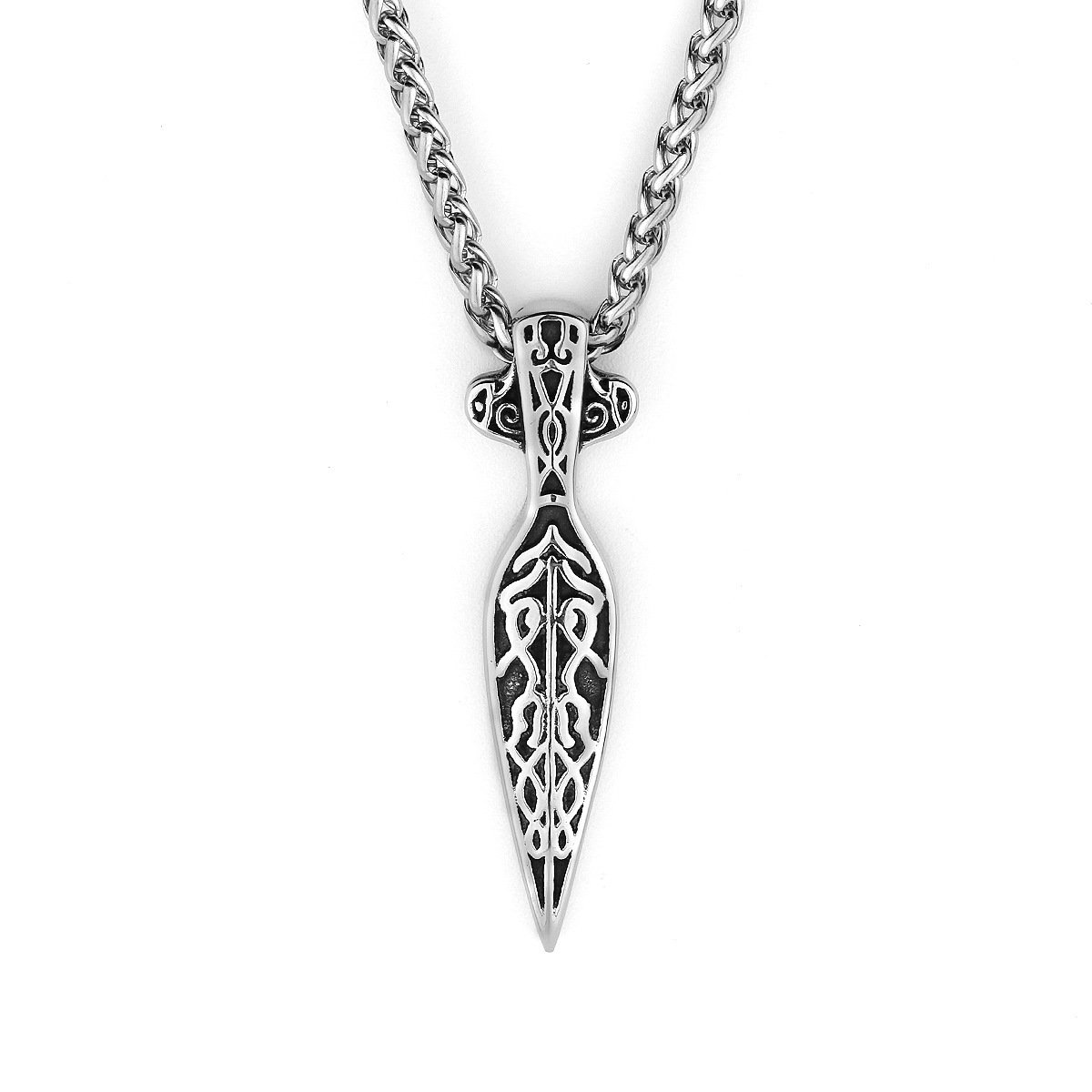 Pendentif Viking Gungnir en Acier Titane Design masculin