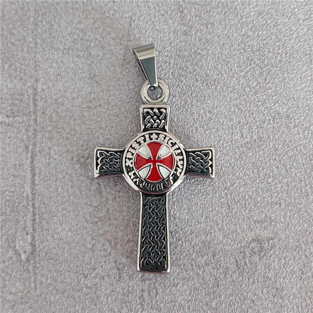 Pendentif Viking Croix Templière unique