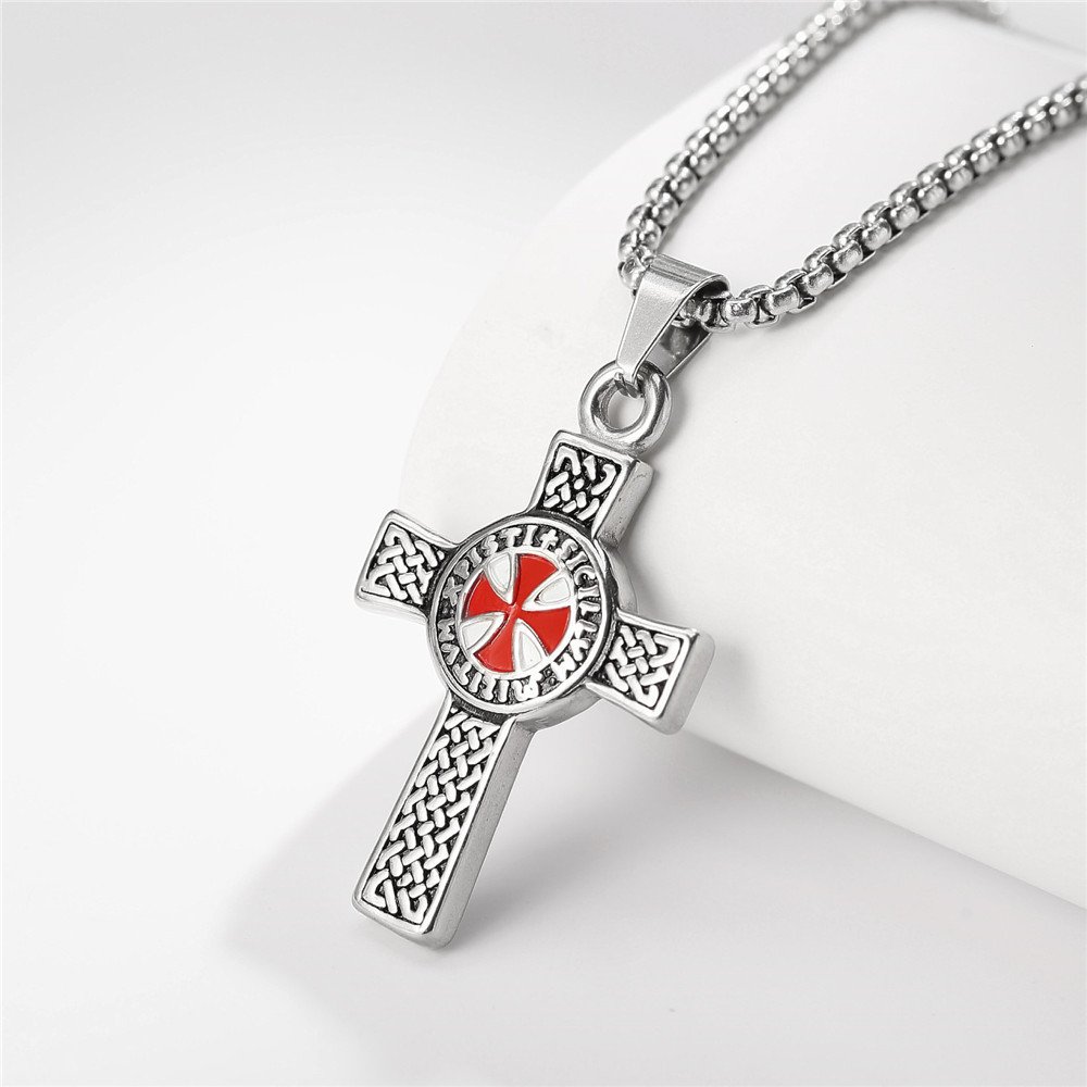 Pendentif Viking Croix Templière Symboles de force