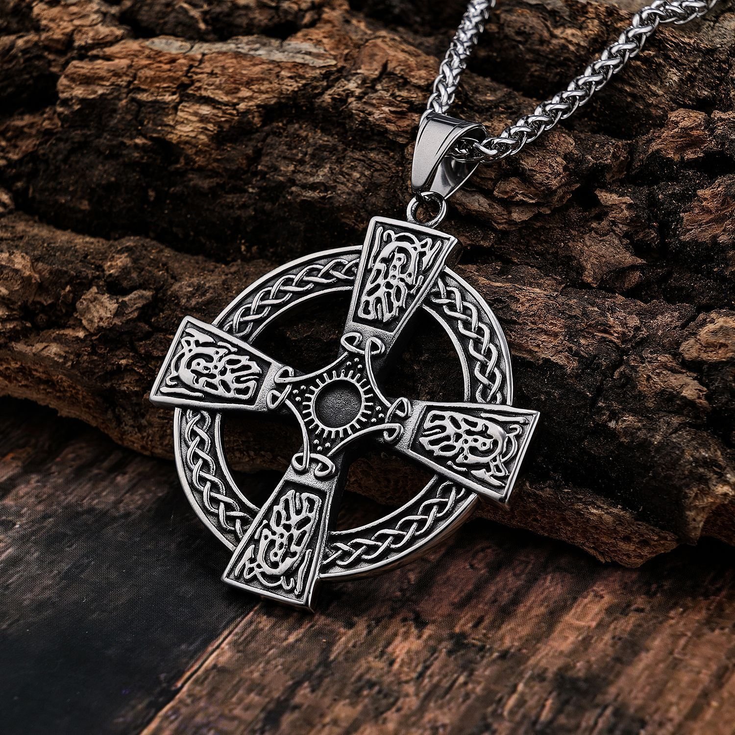 Pendentif Viking Croix Celtique authentique