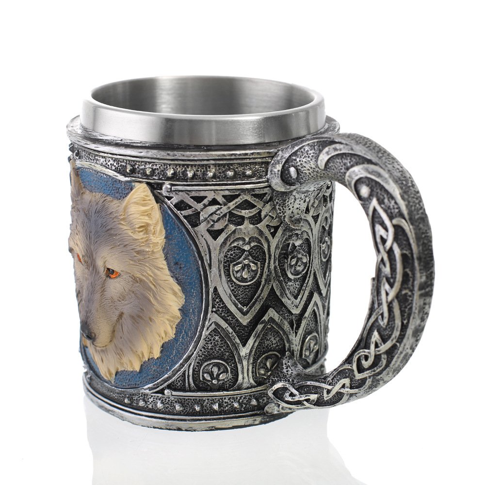 Mug Viking Loup Design unique