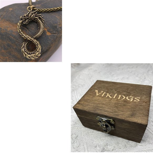 Collier Viking Ouroboros boite