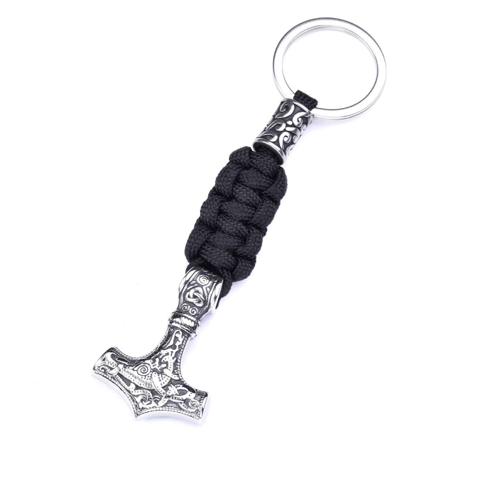 Porte-clés Viking Mjolnir - Marteau de Thor en Acier Inoxydable acier